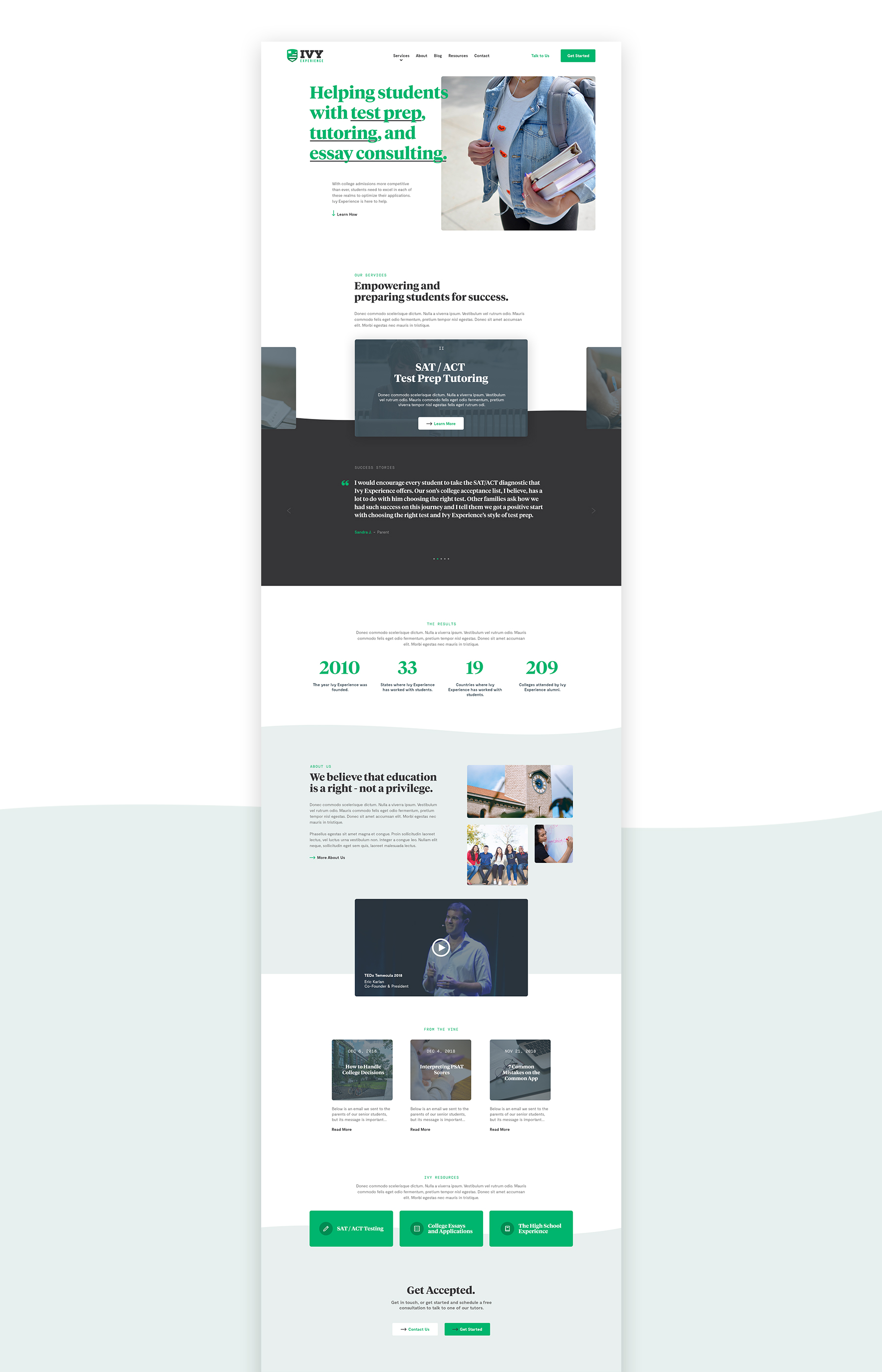 Ivy Experience - Brand & Website Design